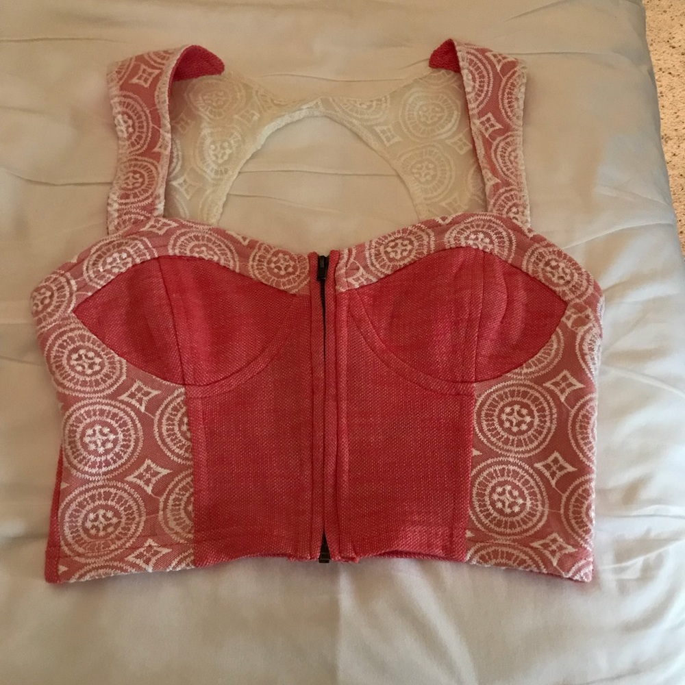 Urban Outfitters Pins and Needles Red crop top
